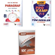 2027 Limit Lgs Paragraf 8. Sınıf Kronometre + Tüm Dersler Prokamp Soru + Anla Kazan Paragraf Deneme 3'lü Set