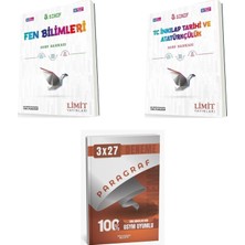 2027 Limit 8. Sınıf Fen Lgs Bilimleri + Inkılap Tarihi ve Atatürkçülük T C Soru + Ankapade 3'lü Set