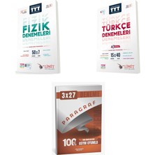 2027 Limit Tyt Fizik 50 Li + Türkçe 15 x 40 5 Aşamada Yeni Soru Tarzları ile Deneme + Ankapade 3'lü Set