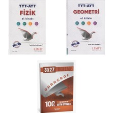 2027 Limit Tyt Ayt Fizik + Geometri El Kitabı + Anla Kazan Paragraf Deneme 3'lü Set