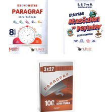 2027 8. Sınıf/lgs Limit Kronometre Paragraf Soru + Etkinlikli Atasözleri ve Deyimler Soru + Ankapade 3'lü Set