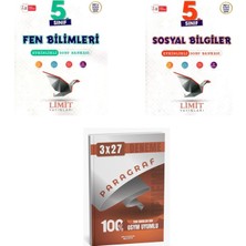 2027 Limit 5. Sınıf Etkinlikli Fen Bilimleri + Sosyal Bilgiler Soru + Anla Kazan Paragraf Deneme 3'lü Set