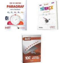 2027 Limit 8. Sınıf Paragraf Lgs Kronometre + Türkçe Soru + Anla Kazan Paragraf Deneme 3'lü Set