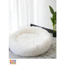 Yumuşak ve Rahat Tüysüz Peluş Yatak, Kedi ve Köpekler Için Konforlu Uyku Alanı