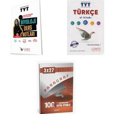 2027 Limit Tyt Biyoloji Konu + Türkçe El Kitabı + Anla Kazan Paragraf Deneme 3'lü Set