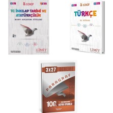 2027 Limit 8. Sınıf Inkılap Tarihi ve Atatürkçülük T C Föyleri Konu + Türkçe El Kitabı + Ankapade 3'lü Set
