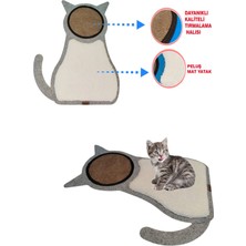 Peluş Kedi Yatağı ve Tırmalama Matı Seti, Rahat ve Eğlenceli Alan