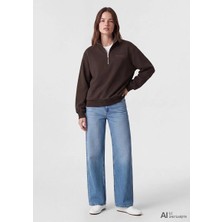 Mavi Kadın Yarım Fermuarlı Sweatshirt M1S10586-70240