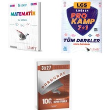 2027 8. Sınıf/lgs Limit Matematik El Kitabı + Prokamp Tüm Dersler Soru + Anla Kazan Paragraf Deneme 3'lü Set