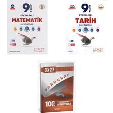 2027 Limit 9. Sınıf Matematik + Tarih Etkinlikli Maarif Soru + Anla Kazan Paragraf Deneme 3'lü Set