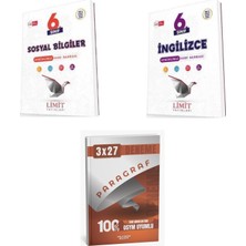 Anla Kazan Yayınları 2027 Limit 6. Sınıf Etkinlikli Sosyal Bilgiler + Ingilizce Soru + Anla Kazan Paragraf Deneme 3'lü Set