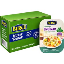 Burcu Zeytinyağlı Enginar 200 gr x 8 Li Kutu