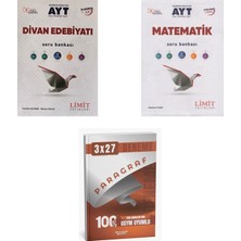 2027 Limit Ayt Edebiyat Divan Edebiyatı + Matematik Soru + Anla Kazan Paragraf Deneme 3'lü Set