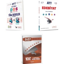 2027 Limit Ayt Tüm Dersler Eşit Ağırlık 4 2 + Edebiyat Video Çözümlü Soru + Anla Kazan Paragraf Deneme 3'lü Set