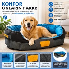 Yumuşak ve Rahat Kanvas Köpek ve Kedi Yatağı, Konforlu Uyku Alanı