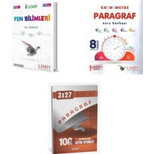 2027 Limit 8. Sınıf Fen Bilimleri El Kitabı + Paragraf Lgs Kronometre Soru + Anla Kazan Paragraf Deneme 3'lü Set