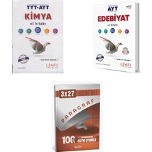 2027 Limit Ayt Kimya Tyt + Edebiyat El Kitabı + Anla Kazan Paragraf Deneme 3'lü Set