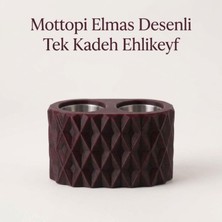 Mottopi Ehlikeyf Vişne Çürüğü Elmas Desenli,2 Kadeh Yuvalı,Metal İç Hazneli,Termojelli Soğutucu