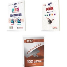2027 Limit Ayt Tüm Dersler Sayısal Ders Bitirme Seti + Fizik Soru + Anla Kazan Paragraf Deneme Set