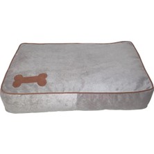 Konforlu Gri Kedi ve Köpek Yatağı 100X70X20 cm