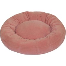 Yumuşak Polar Simit Yatak, Köpek ve Kedi Için 50 cm Pembe-Fuşya