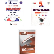 2027 Limit 5. Sınıf Paragraf Kronometre + Sosyal Bilgiler Etkinlikli Soru + Anla Kazan Paragraf Deneme 3'lü Set