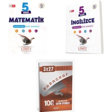 2027 Limit 5. Sınıf Etkinlikli Matematik + Ingilizce Soru + Anla Kazan Paragraf Deneme 3'lü Set