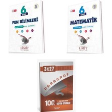 Anla Kazan Yayınları 2027 Limit 6. Sınıf Etkinlikli Fen Bilimleri + Matematik Soru + Anla Kazan Paragraf Deneme 3'lü Set