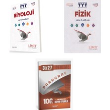2027 Limit Tyt Biyoloji + Fizik Soru + Anla Kazan Paragraf Deneme 3'lü Set