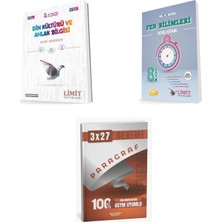 2027 Limit 8. Sınıf Din Kültürü ve Ahlak Bilgisi + Fen Kronometre Bilimleri Soru + Ankapade 3'lü Set