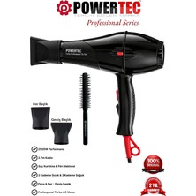Powertec Tr-701 Profesyonel Fön Makinesi + Profesyonel Berber Fön Fırçası