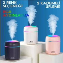 MYK Hediye ve Sanat Atölyesi LED Işıklı Aroma Difüzörü ve Hava Nemlendirici Buhar Makinesi