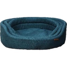 Yıkanabilir Elips Yatak 58X45CM Large Yeşil, Konfor ve Şıklık Sağlar