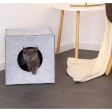 Katlanabilir Keçe Kedi Yuvası ve Organizer, Şık ve Pratik Tasarım