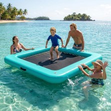 Funwater Şişme Su Platformu 240X200 cm 4-6 Kişilik Sup Dock Deniz Havuz Platformu