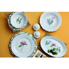 Porland Flower 34 Parça 6 Kişilik Porselen Yemek Takımı