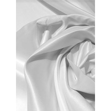 Taç Saten Güneşlik Perde 1.sınıf Kalite Beyaz Renk Polyester Kumaş Dokuması