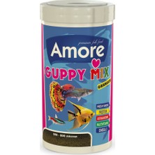 Amore Premium Guppy Mix Granules 1000 ml Tropikal Balıklar İçin Yüksek Proteinli Beslenme