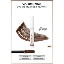 Volumizing Color Hacim ve Uzatma Etkili Renkli Tubing Maskara - Kahverengi