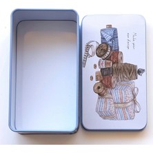 NT Metal Kutu, Hediyelik, Takı, Dikiş ve Hobi Kutusu  70078  *6 cm *11 cm *4 cm Model  Ll