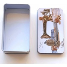 NT Metal Kutu, Hediyelik, Takı, Dikiş ve Hobi Kutusu  70078  *6 cm *11 cm *4 cm Model  mm