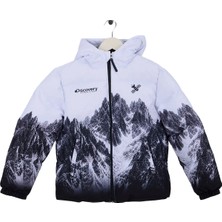 Discovery Expedition Beyaz Erkek Çocuk Desenli Mont D6WB-MNT3001