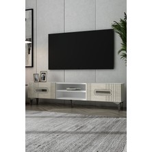 Dekortis Home Dekor 180DHDTSR8 Luna Kapaklı Pleksi Lazer Desen Tv Sehpası
