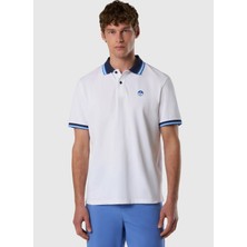 North Sails Beyaz Erkek Regular Fit Polo T-Shirt NS0000692667