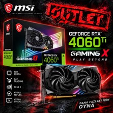 MSI Msı Geforce Rtx 4060 Ti Gamıng x 8g Gddr6 128BIT DX12 Dlss 3 Gaming (Oyuncu) Ekran Kartı