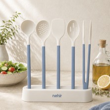 Nehir Luisa 6 Parça Standlı Silikon Servis Takımı