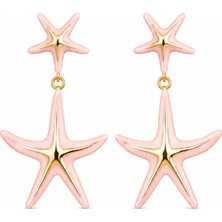 Nuva Atelier Neris Pembe Küpe