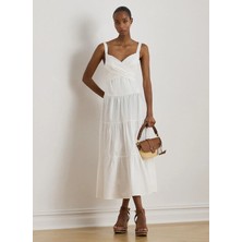 Lauren Ralph Lauren Beyaz Kadın Askılı Elbise 200P13460