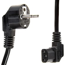 Mykablo 3x1.5 mm C13 Kaliteli Mining Rig 90 Derece Power Kablosu 1.8 Metre