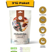 The Good Wild Filizlendirilmiş Çiğ Karabuğday | Glutensiz Kuru Bakliyat | Vegan | Yüksek Lif , Protein | 3x175 Gr